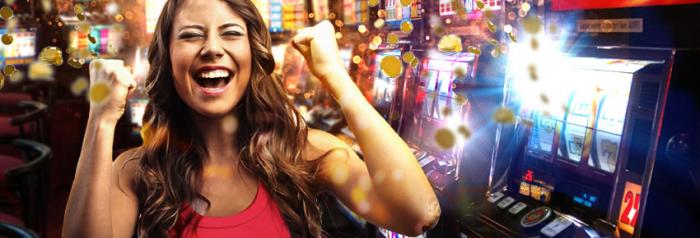 femme jackpot machine à sous